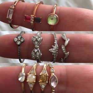 Forever21 fashion ring bundles